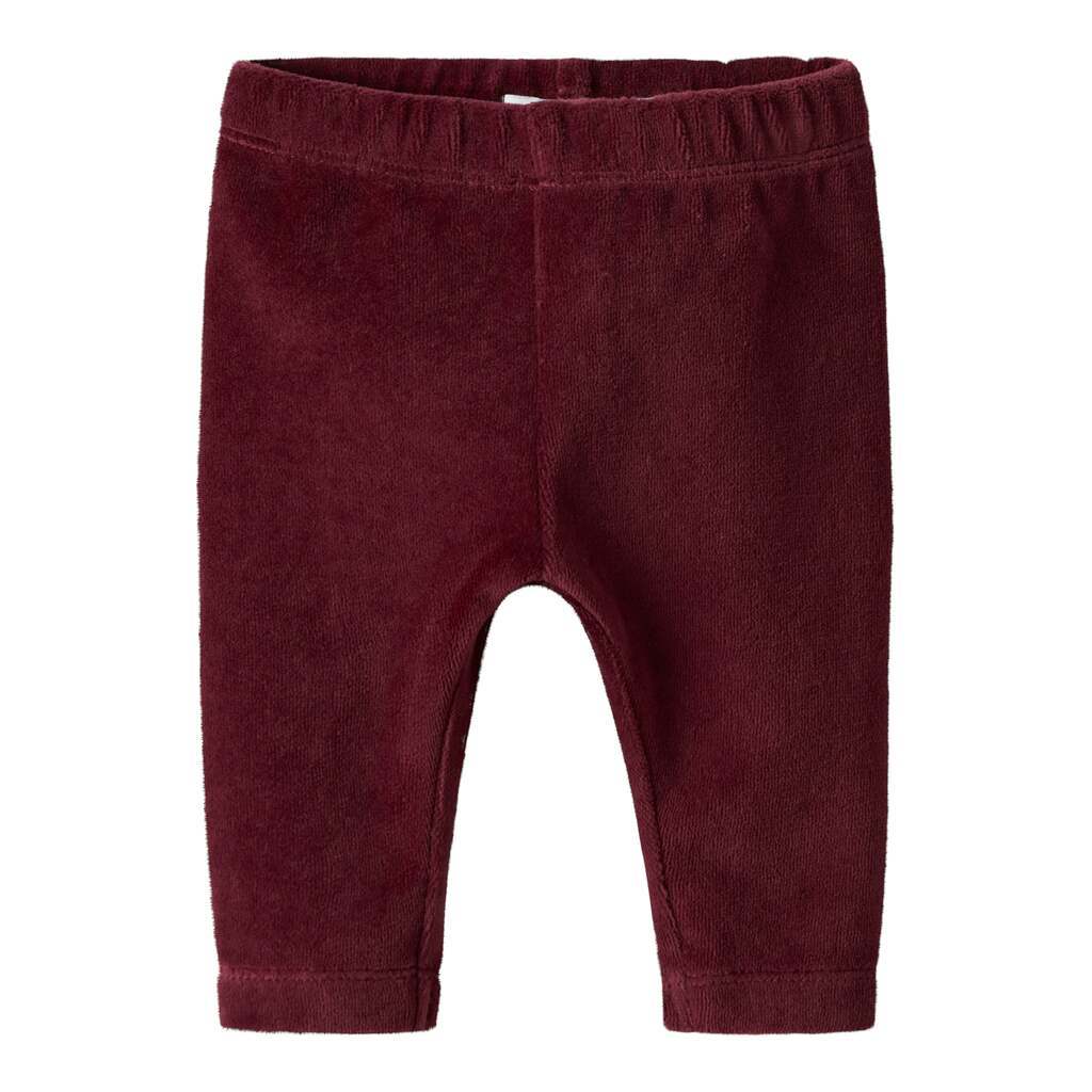 Name It Roxy Vel Legging - Burgundy - 50 cm