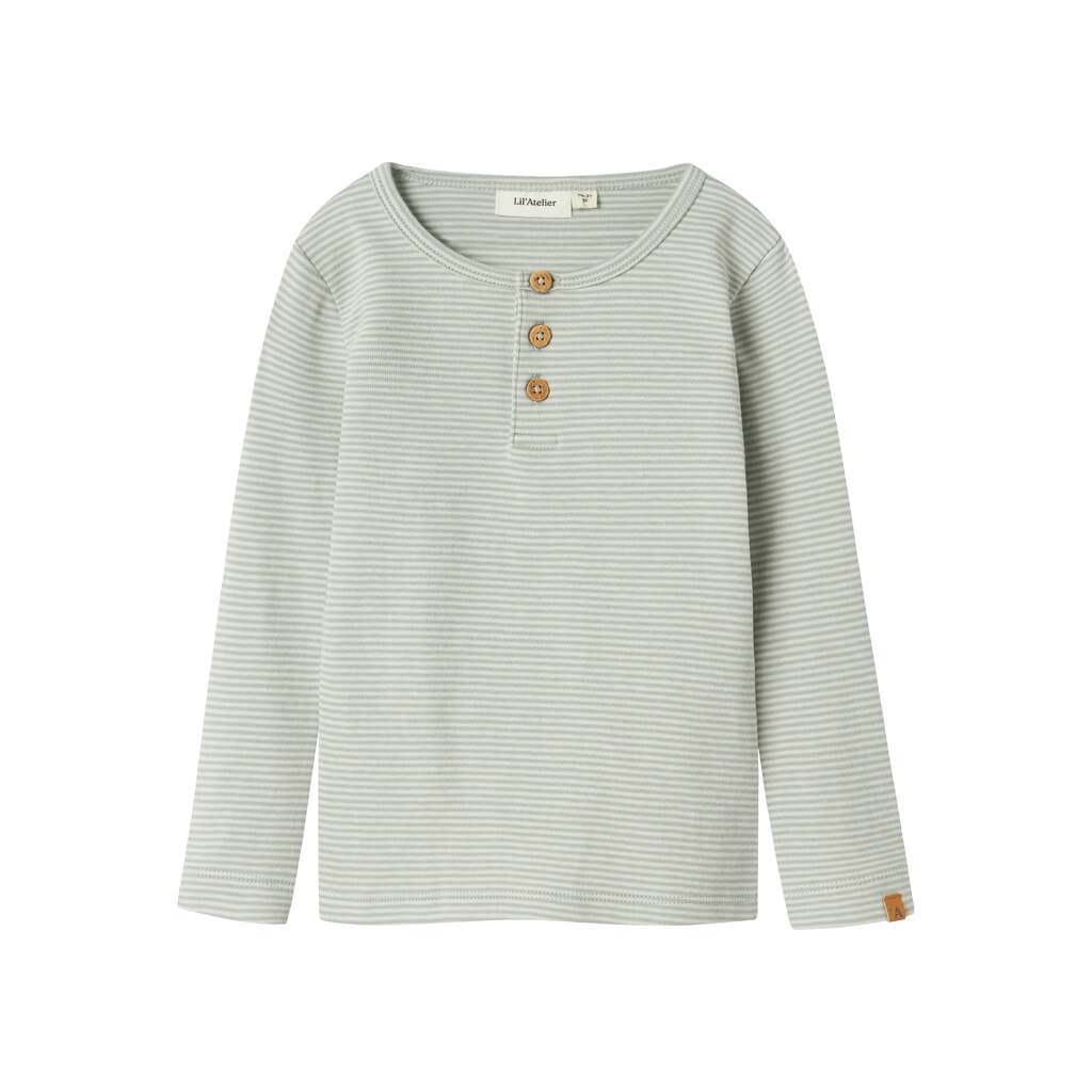 Lil Atelier Ohio Slim Top - Murmur/Pigeon - 92 cm