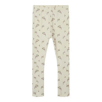 Lil Atelier Gio Bie Slim Leggings - Birch/Berries - 92 cm