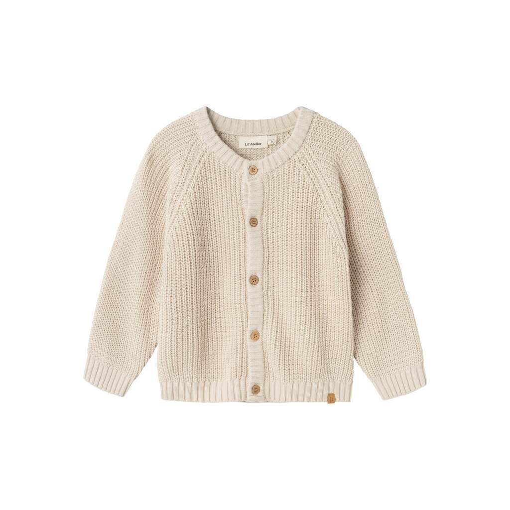 Lil Atelier Emlen Lin Knit Cardigan - Sheer Bliss - 92 cm