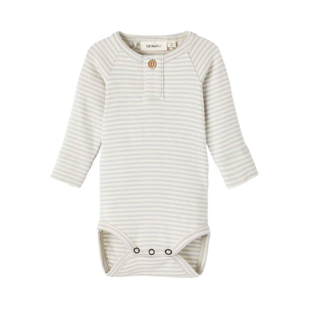 Lil Atelier Geo Slim Body - Harbor Mist / Stribet - 56cm