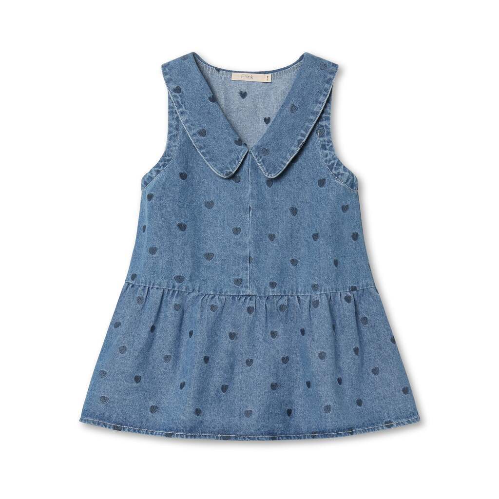 Fliink Donna Denim Spencer Dress - Light Denim Blue - 86 cm