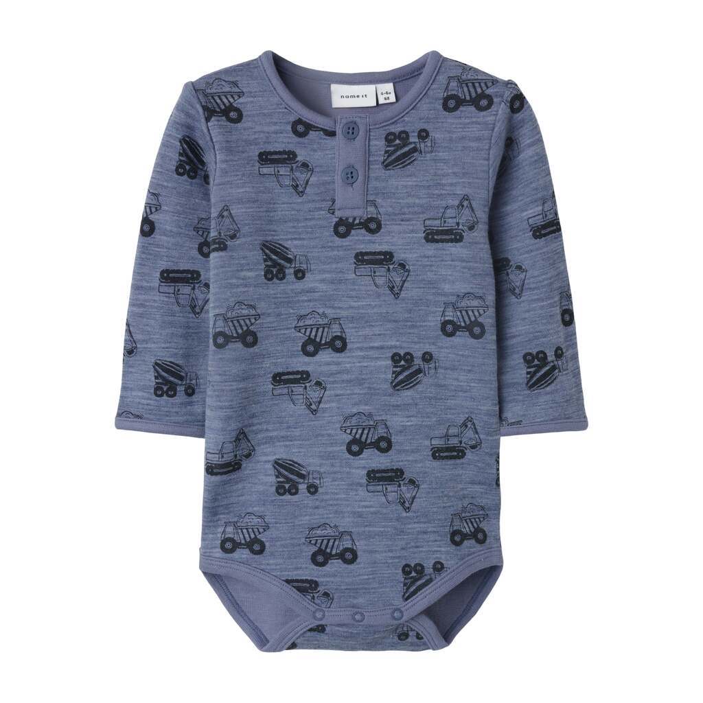 Name It Wuppo Wool Body - Folkstone Gray/Machines - 50 cm