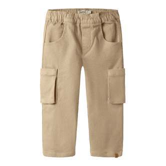 Lil Atelier Taru Loose Twill Pants - Irish Cream - 92 cm