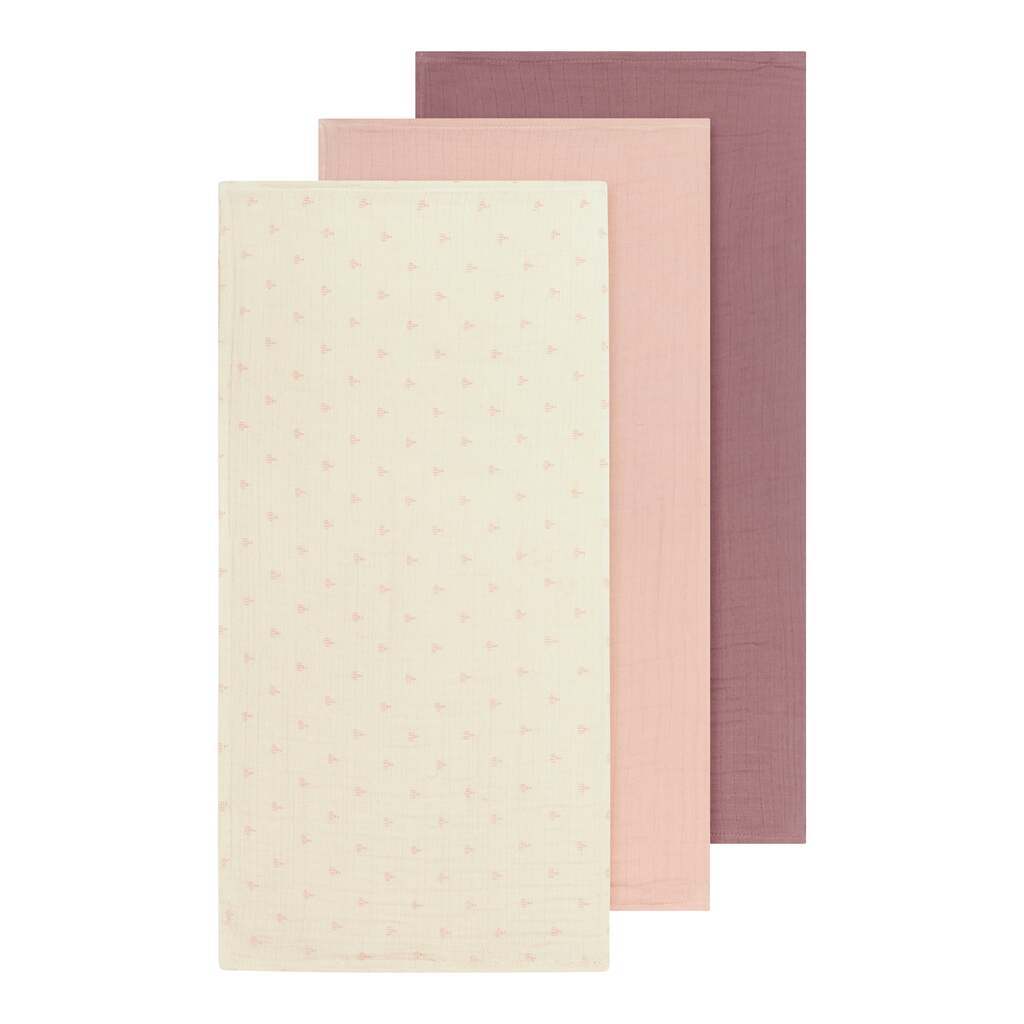 Lil Atelier Fergie 3 pak Nappies - Turtledove/Nostalgia Rose