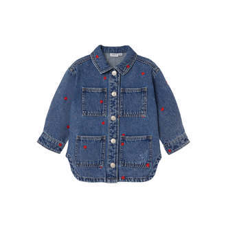 Name It Kathy Denim Jacket - Medium Blue Denim - 80 cm
