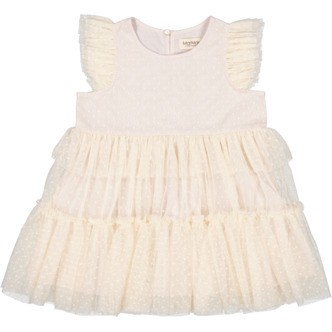 MarMar Dalvina Tulle Dotty  Dress - Vanilla - 74 cm / 29 mdr.