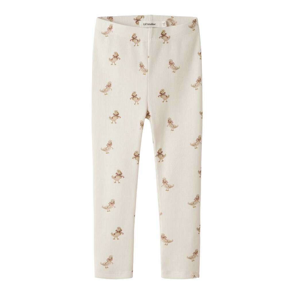 Lil Atelier Lavo Elf Leggings - Almost Mauve/Goose - 92 cm