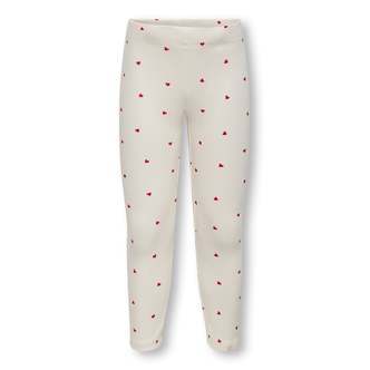 Only Mini Trinny Life Leggings - Tofu Heart - 92 cm