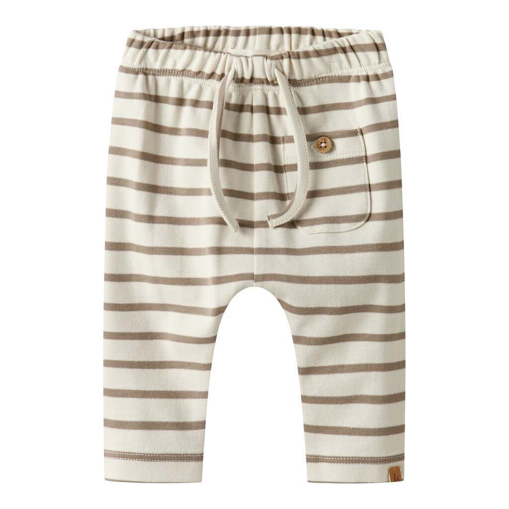 Lil Atelier Limia Nob Loose Pants - Turtledove/Sepia Tint - 56 cm