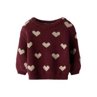 Name It Oana LS Knit - Burgundy - 50 cm