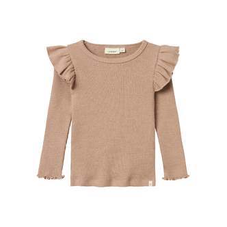 Lil Atelier Sophia Sni Slim Top - Rugby Tan - 92 cm