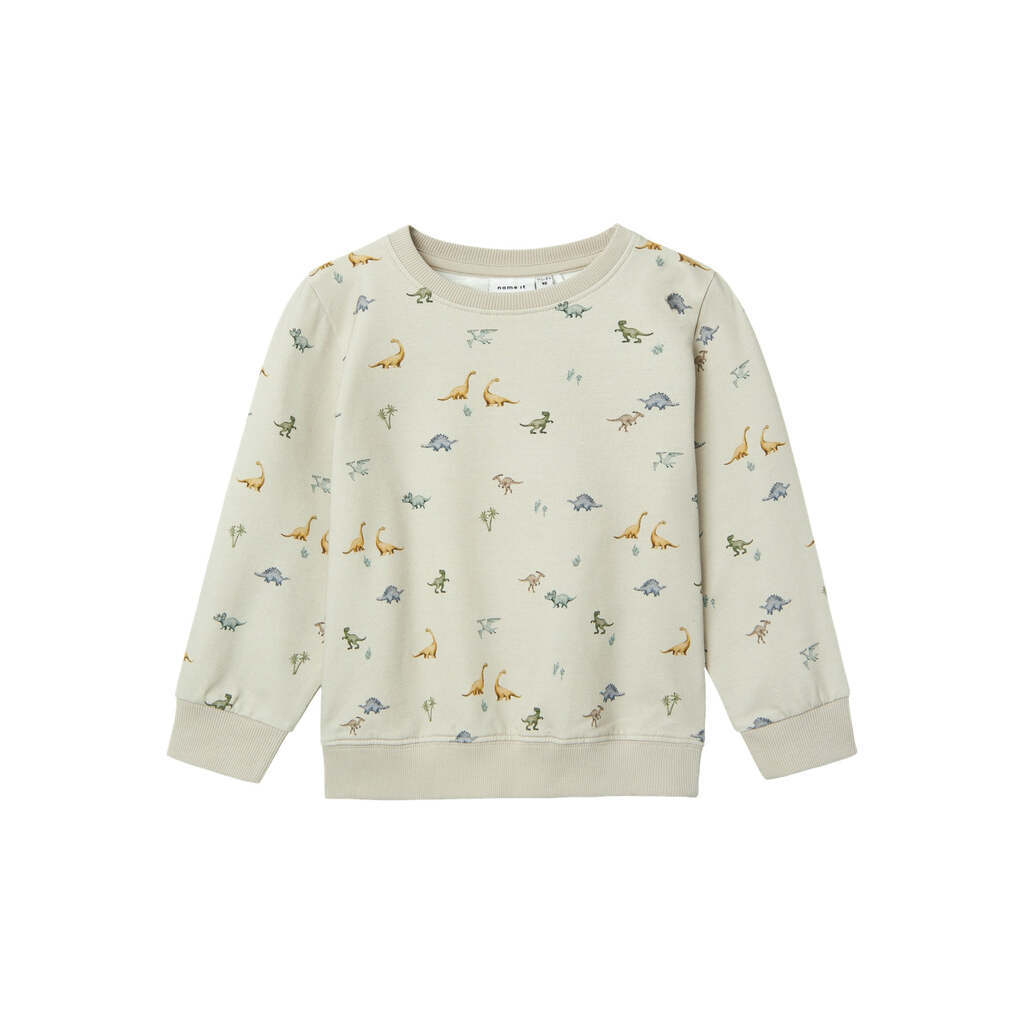 Name It Faurus Sweat shirt med Dino - Nacreous Cloud - 86 cm