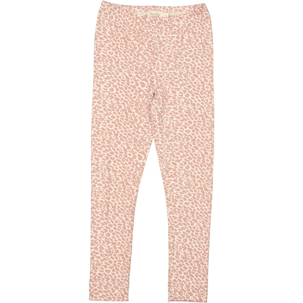 MarMar Leo Leg Leggings - Powder Taupe Leo - 92 cm