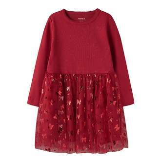 Name It Rosally LS Dress - Jester Red - 92 cm