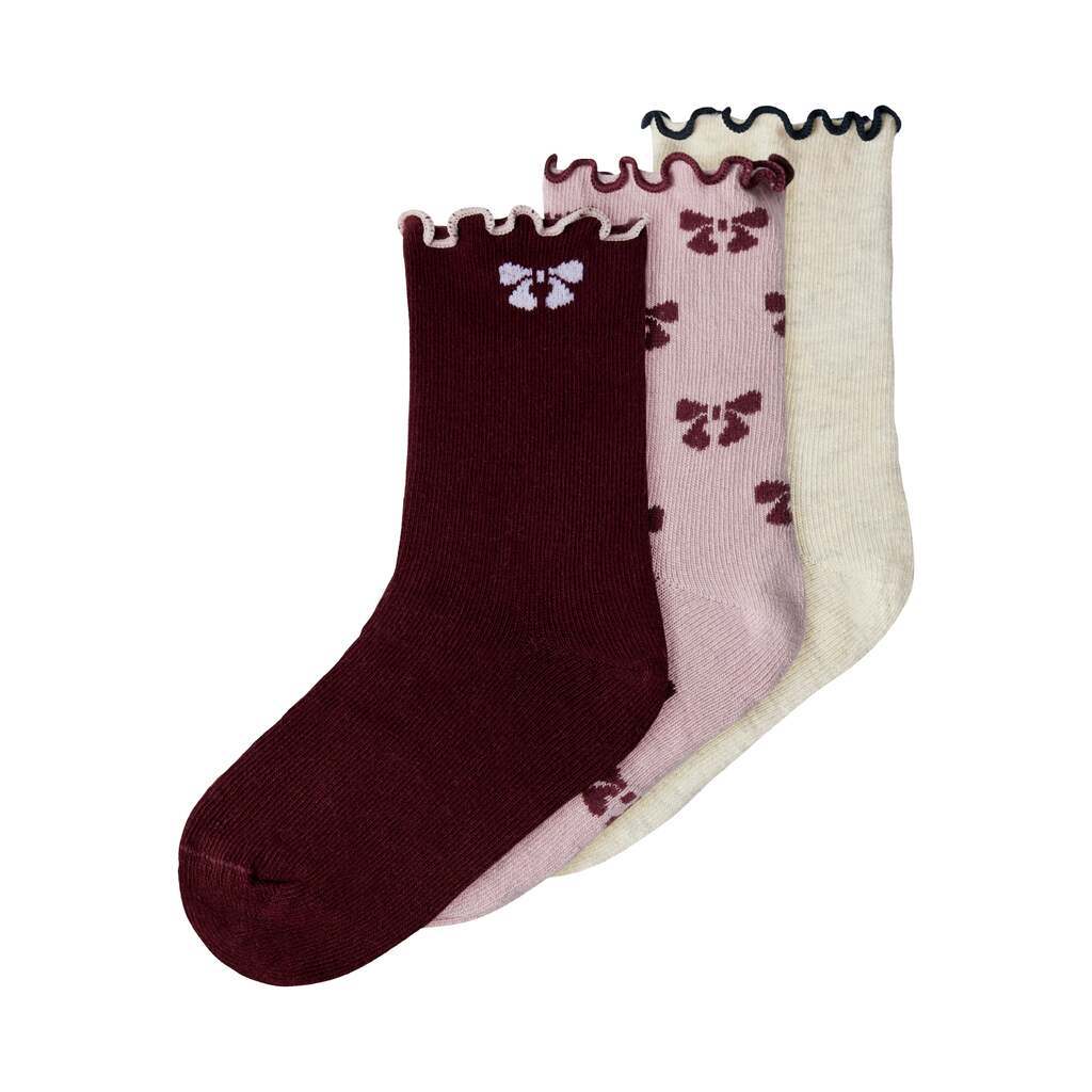 Name It Silke 3 pack strømper - Keepsake Lilac - 22/24 cm