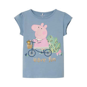 Name It Jasmine Gurli Gris Bluse - Endless Sky - 86 cm