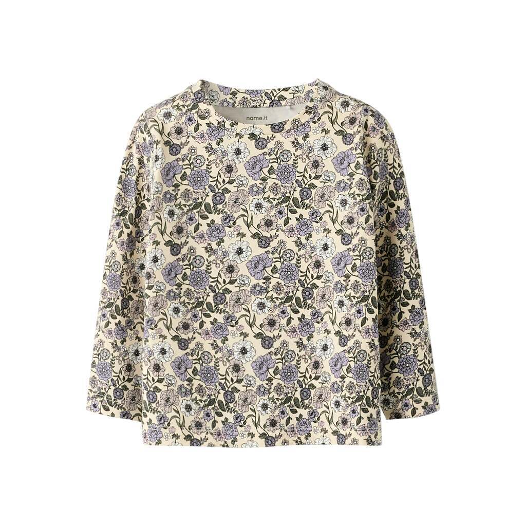 Name It Nikala LS Top - Buttercream/Big Flower - 86 cm