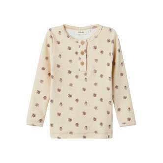 Lil Atelier Gaya Slim Top - Fog Flower - 92 cm