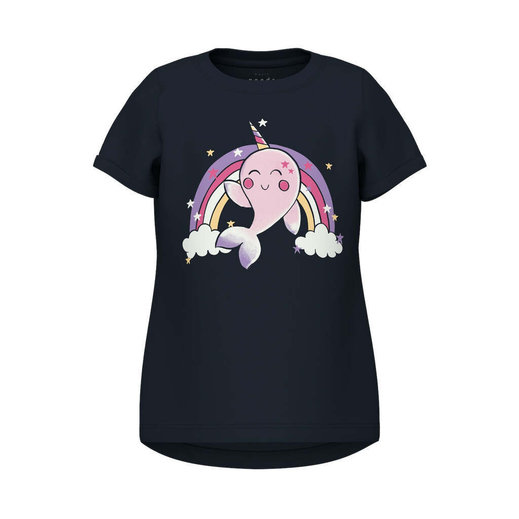 Name It Vix T-shirt - Dark Sapphire Whale - 80 cm