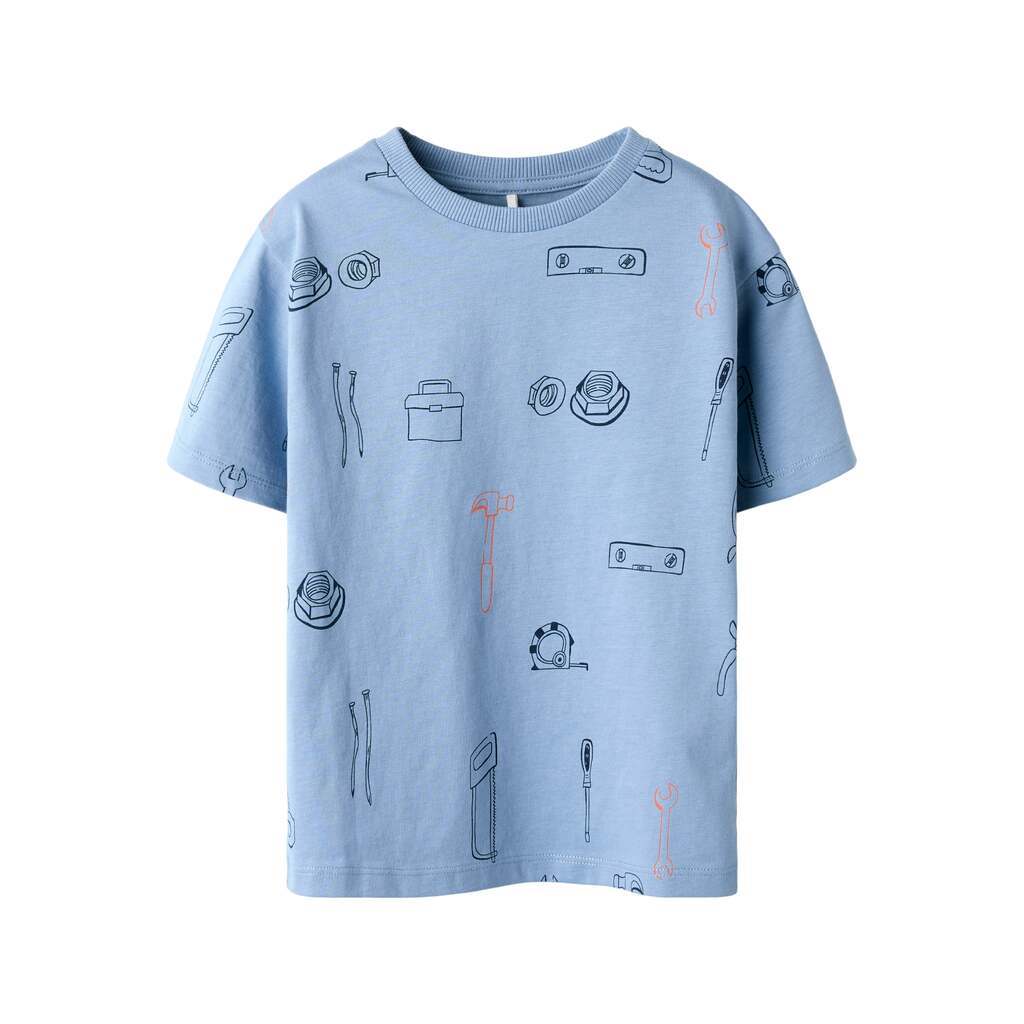 Name It Huxi T-shirt - Faded Denim - 86 cm