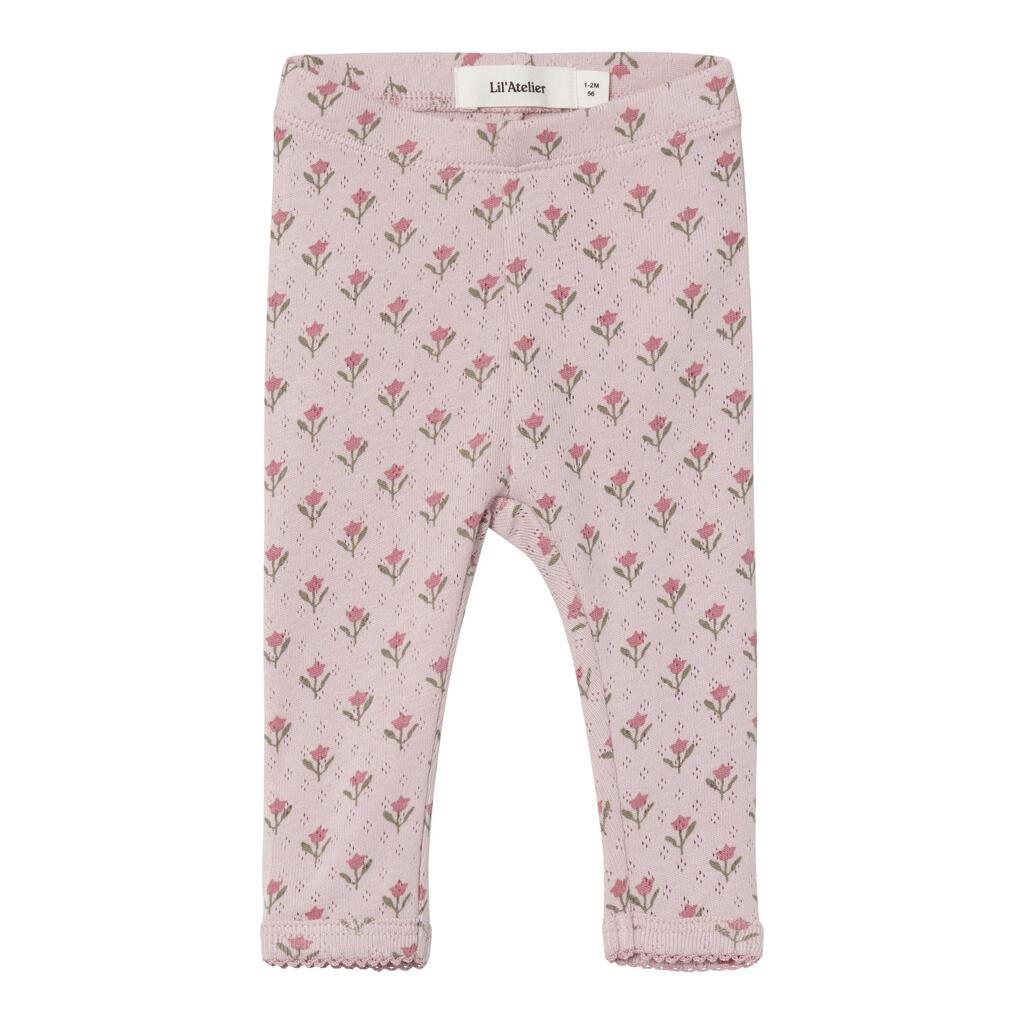 Lil Atelier Rachello Doa Slim Leggings - Violet Ice - 56 cm