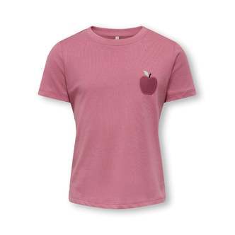 Only Mini Candy Life Printed Tee - Heather Rose - 92 cm