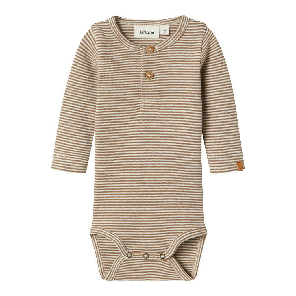 Lil Atelier Ohio Slim Body - Turtledove/Sepia Tint - 56 cm