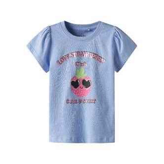 Name It Vibeke Top - Serenity/Strawberry - 92 cm