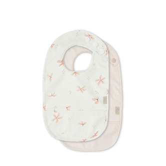 Cam Cam Copenhagen - 2 pak Hagesmække med lomme - Windflower Creme/Blossom Pink