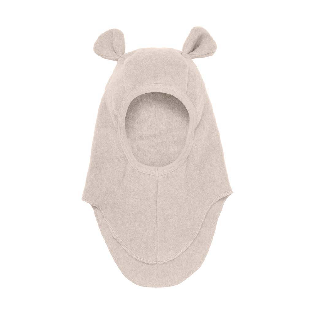 Huttelihut Elefanthue Bomulds Fleece - Camel Melange - 0-1 år