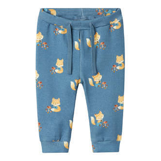 Name It Lox Pants - Coronet Blue Melange - 50 cm