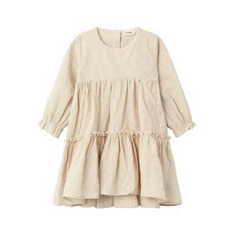 Lil Atelier Rumina Dress - Wood Ash - 92 cm