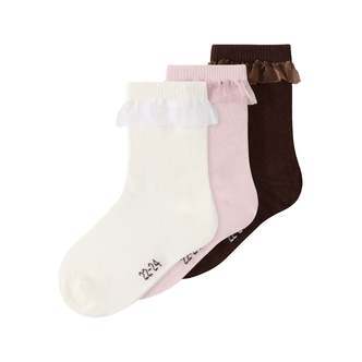 Name It Locka 3 pack strømper - Burnished Lilac - 22/24 cm