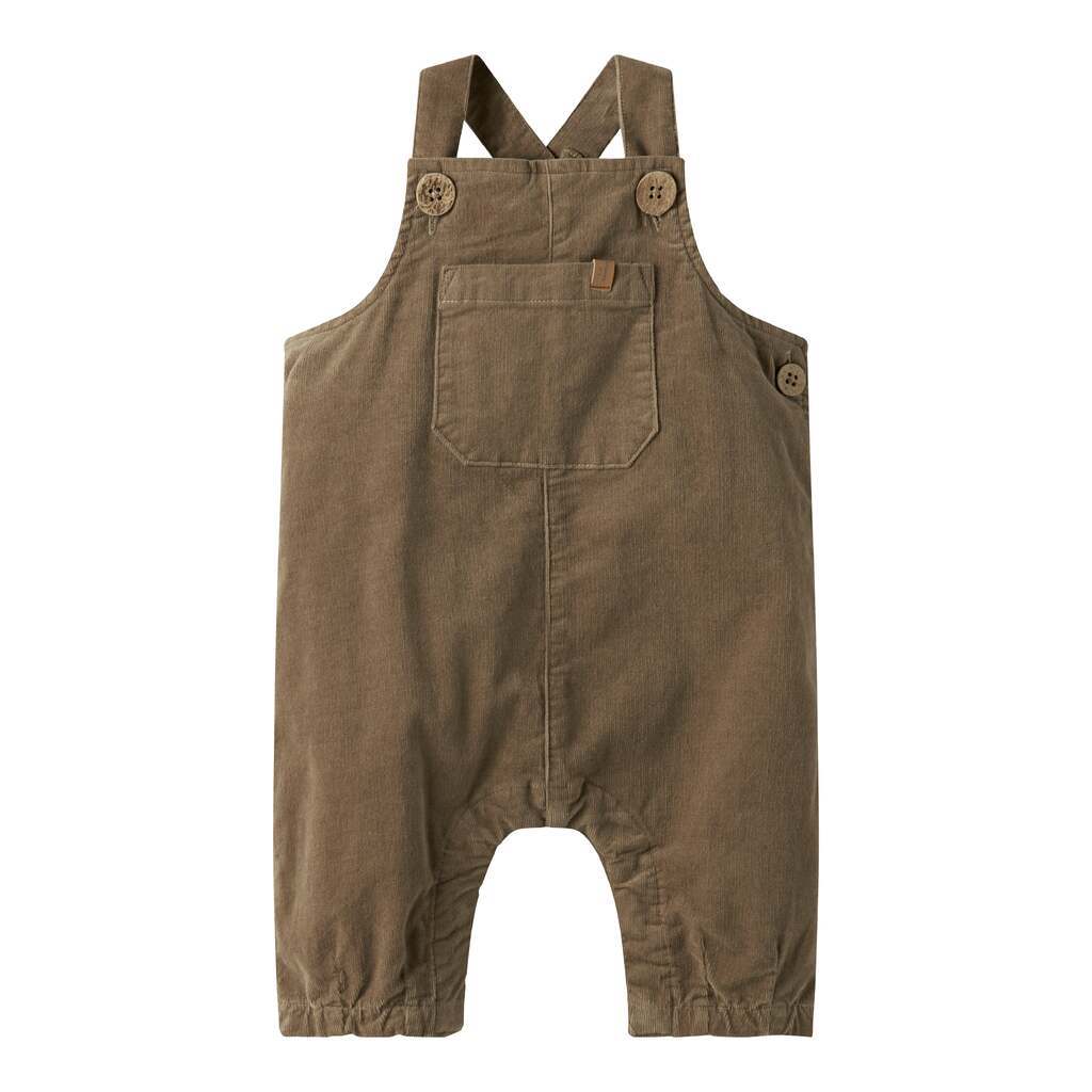 Lil Atelier Somba Loose Cord Overall - Sepia Tint - 56 cm