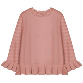 Frilly knit blouse - Light pink / 18-24m - 92cm