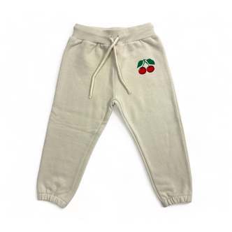 Cherry Bottom Sweatpants - Beige / 4-5y - 110cm