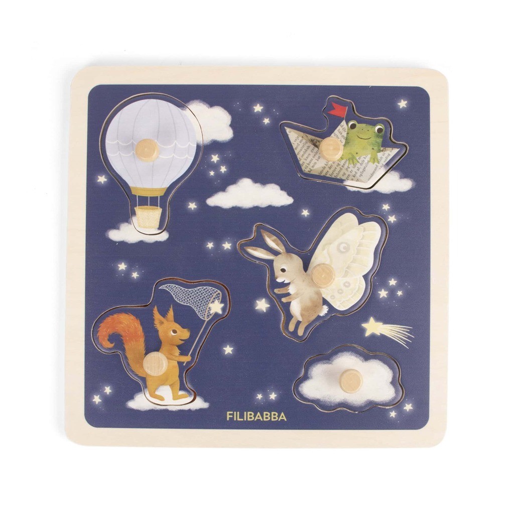 Sanse-puslespil i træ - Little Adventurers