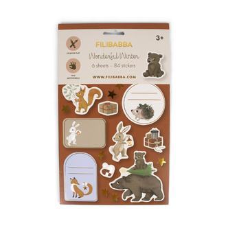 Klistermærker - Wonderful Winter - Skovens dyr