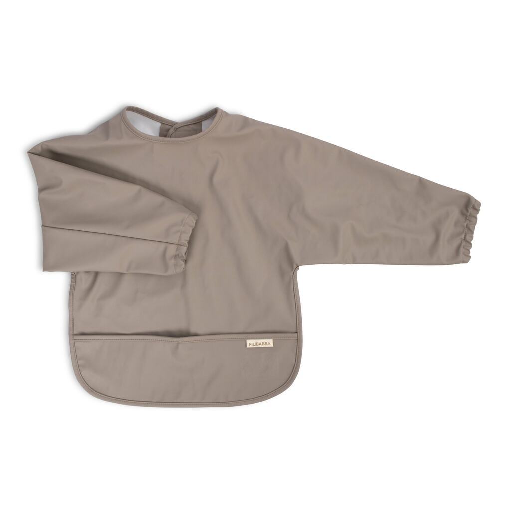 Hagesmæk m. ærmer - Warm Grey