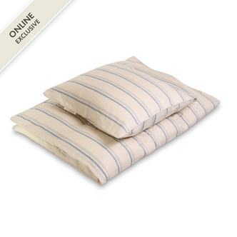 Baby sengetøj GOTS (70x100 cm) - Balance stripes Blue mix