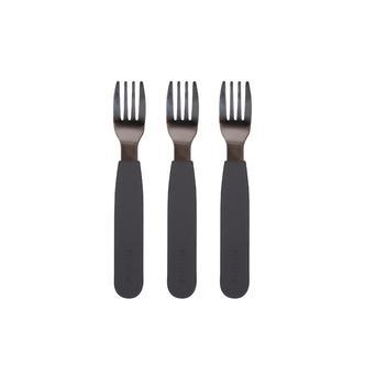 Silikone gafler 3-pak - Stone Grey