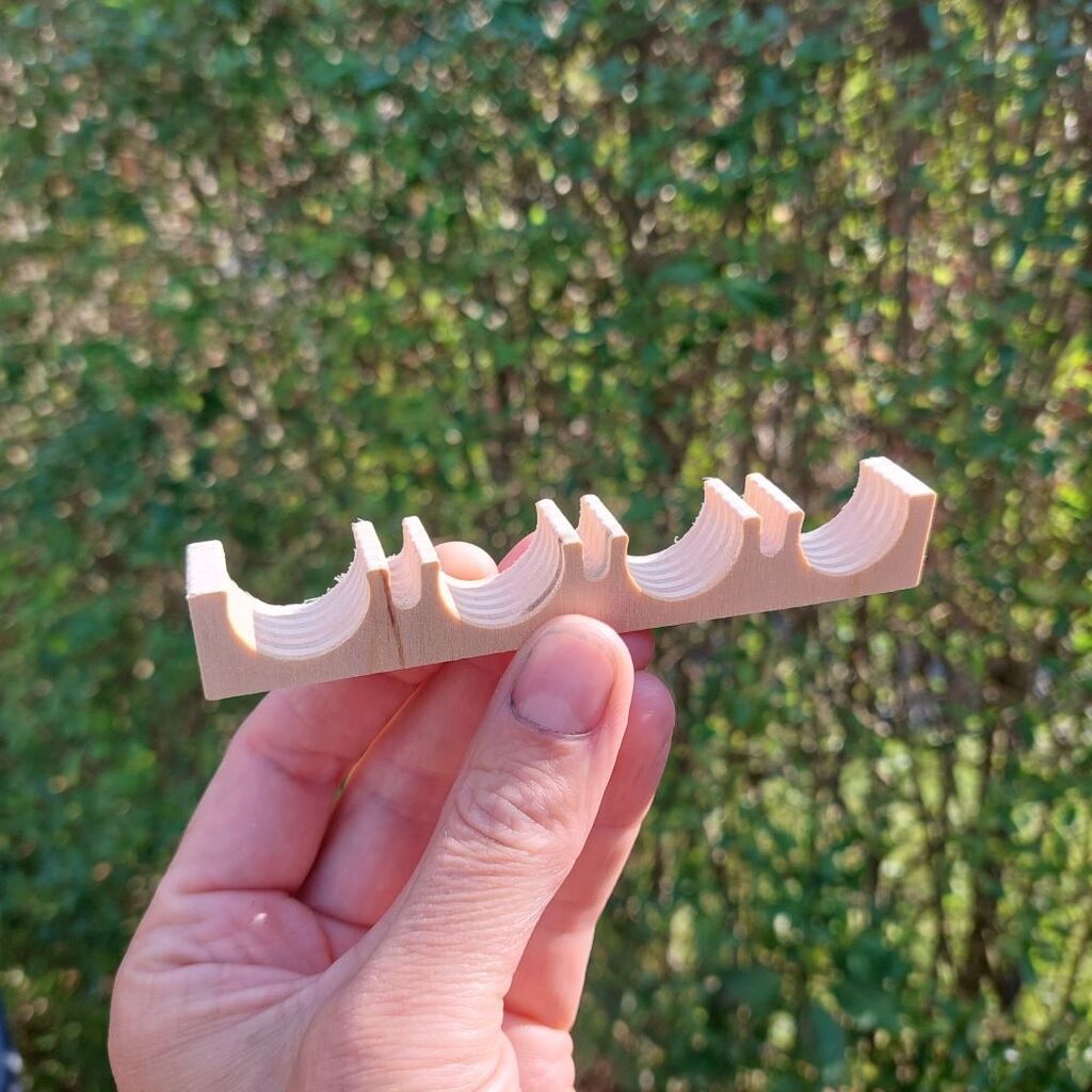 Stang holder til Combi Camp - præmonteret med Tesa tape. - 19 mm