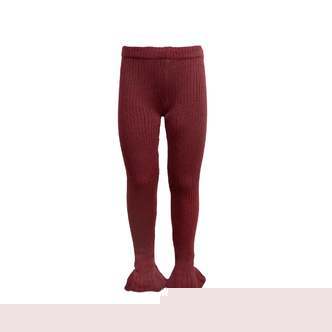 Tilde strikkede leggings med svaj  Cabernet - 110