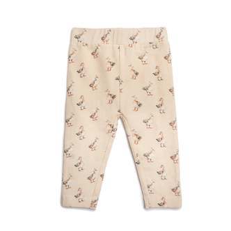 Leggings med gåseprint - baby - Summer sand - 62