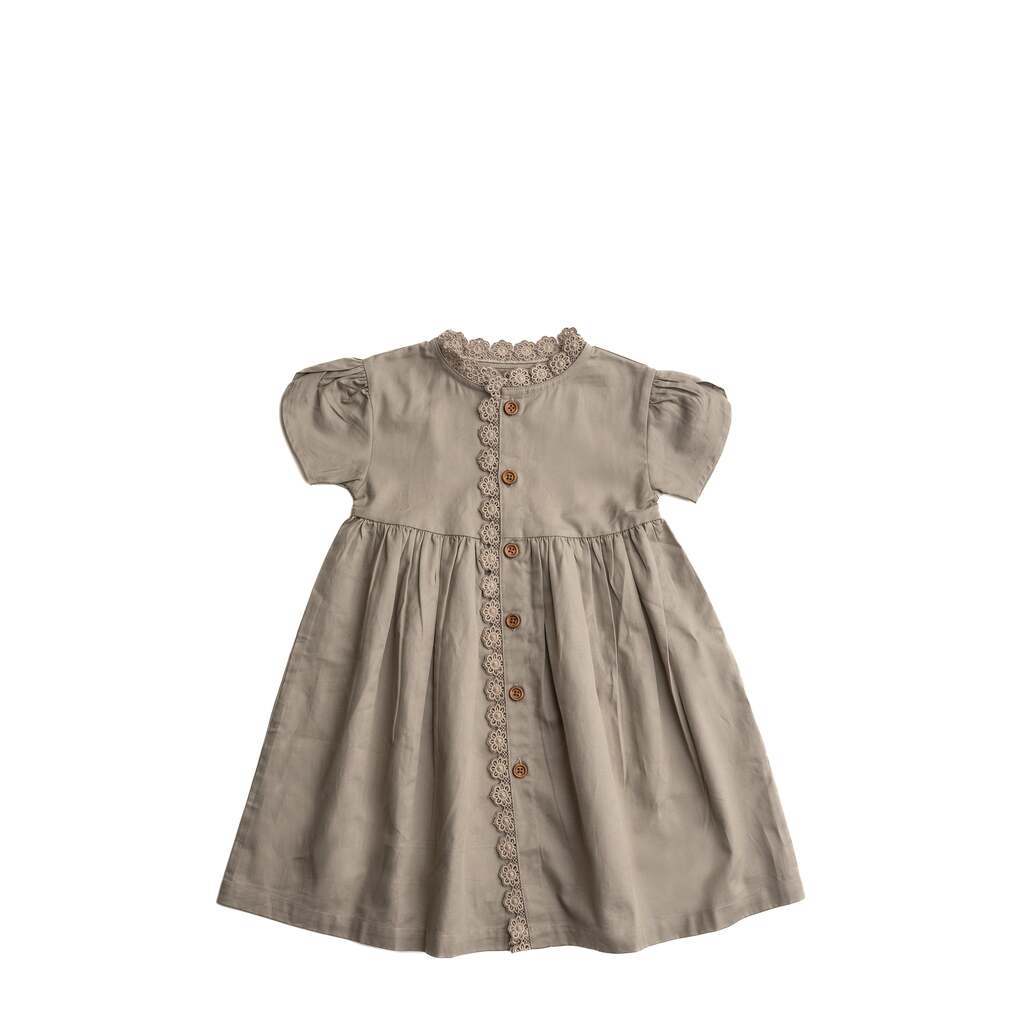 Misty kjole - Grey, warm / 122/128