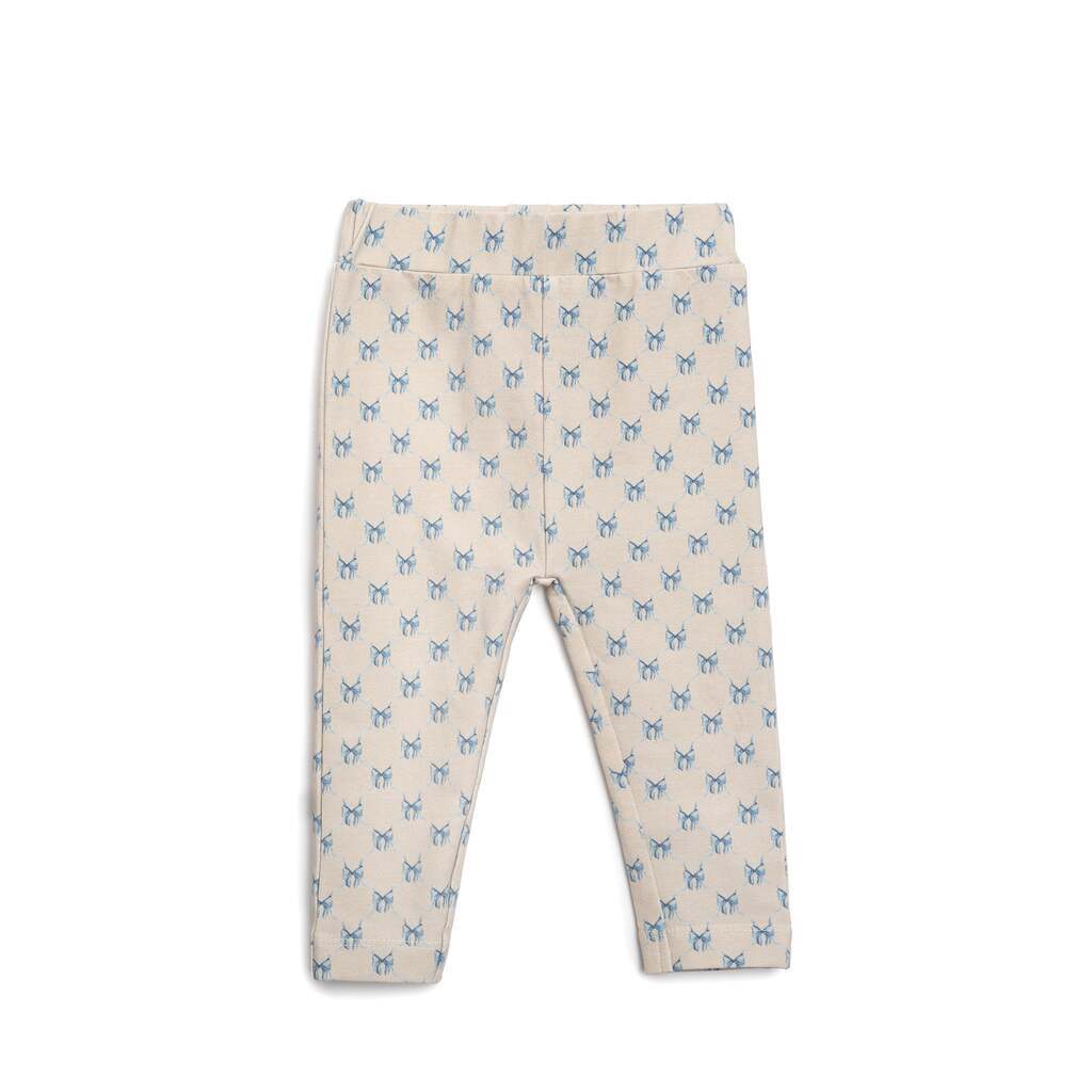 sløjfe leggings - baby pige - Summer sand - 62