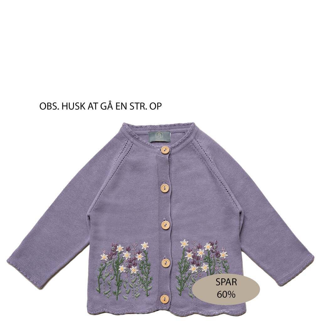 Saga cardigan - Dusty purple / 110