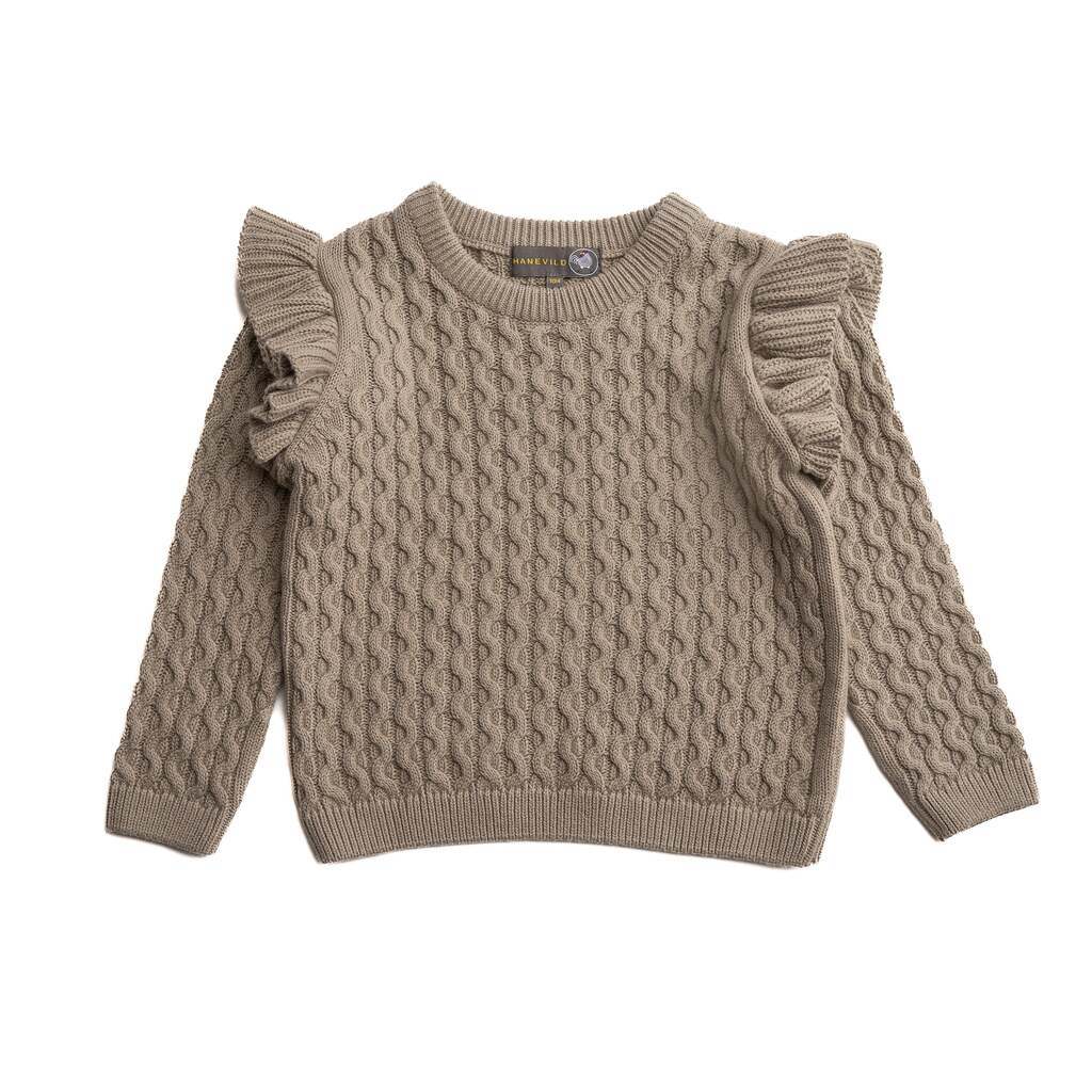 Gunver sweater 20% uld - Crockery / 134/140