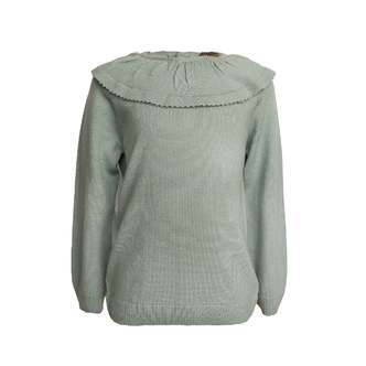 Lea bluse, merino uld - sage / 134/140